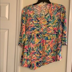 Shirt 3/4 Sleeve LuluB XL - Multicolor